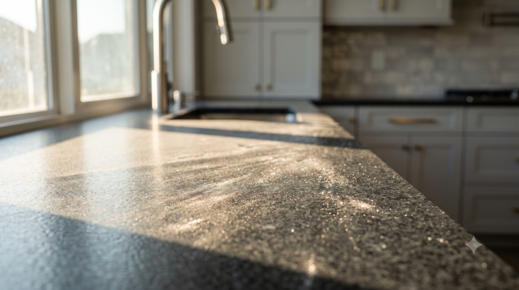 Fine dust on a finished benchtop, the first thing a client notices at handover