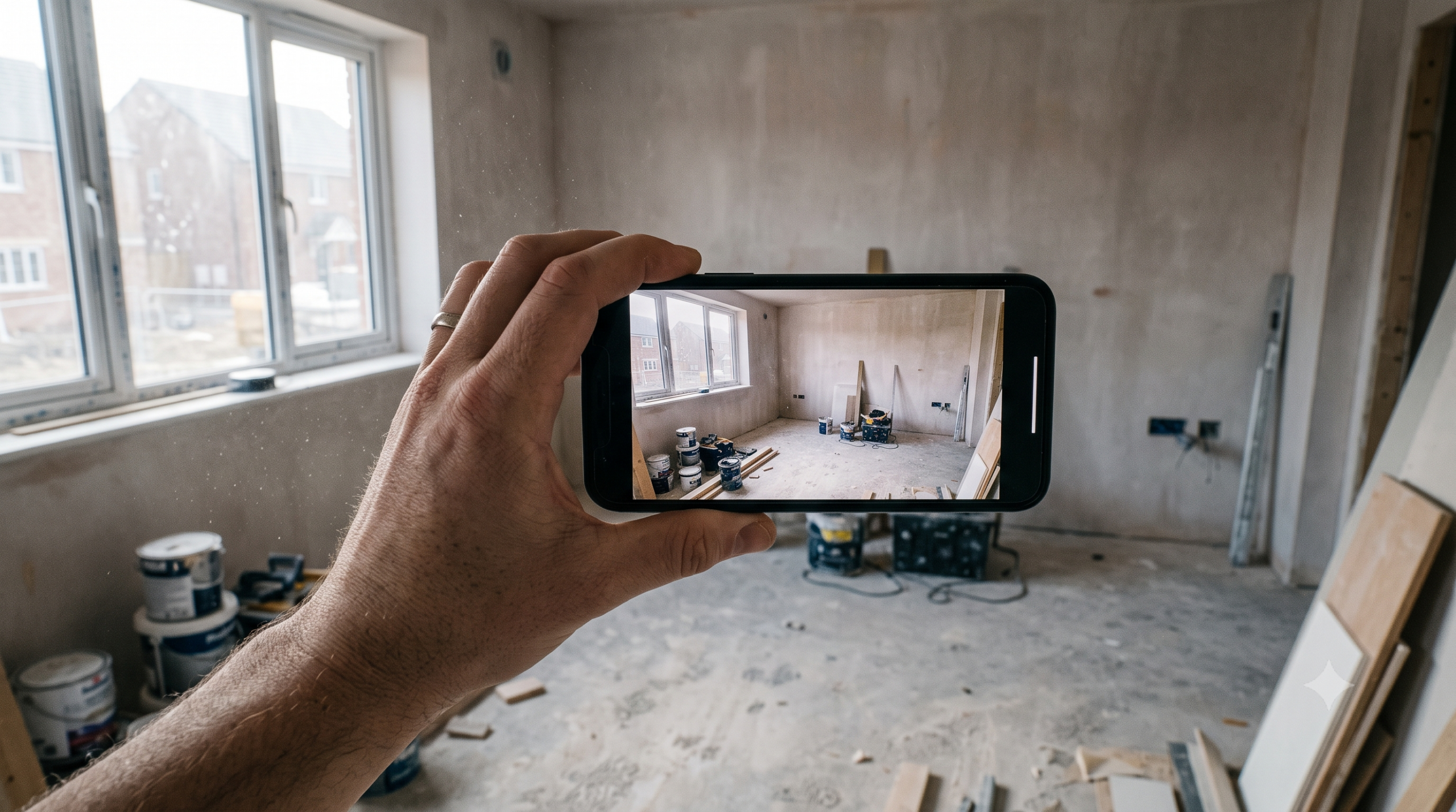 Photographing a site to get an accurate builders clean quote