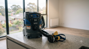 HEPA extraction and respiratory protection required for silica control at handover
