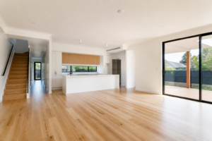 Empty modern Australian new-build interior ready for handover after a builders clean